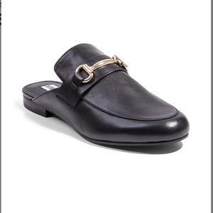 Steve Madden Kandi Black Leather Mules